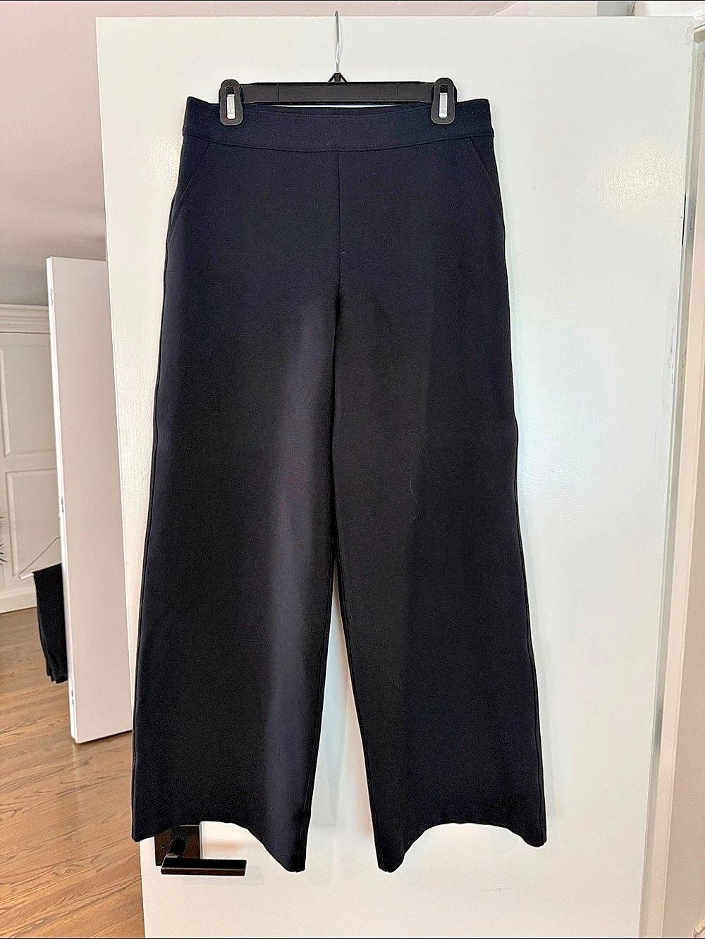 SPANX The Perfect Pant, Wide Leg Pants Black Medium
